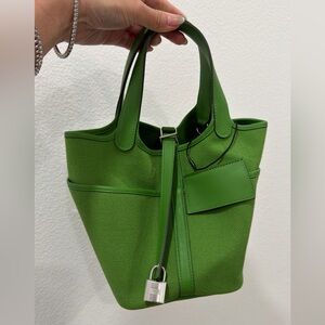 HERMES Cargo Picotin Vert Yucca